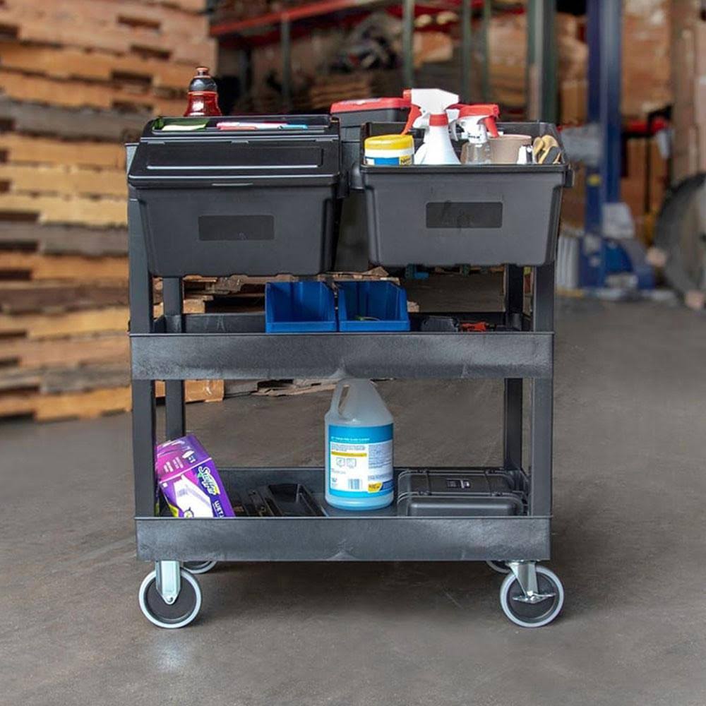 3-Shelf Tub Cart with Outrigger I849463