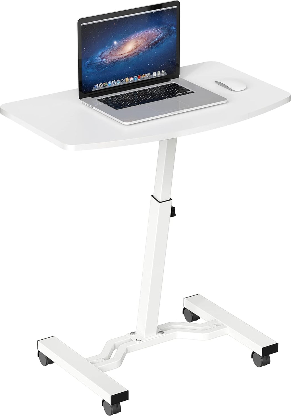 Height Adjustable Mobile Laptop Stand Desk Rolling Cart W4317