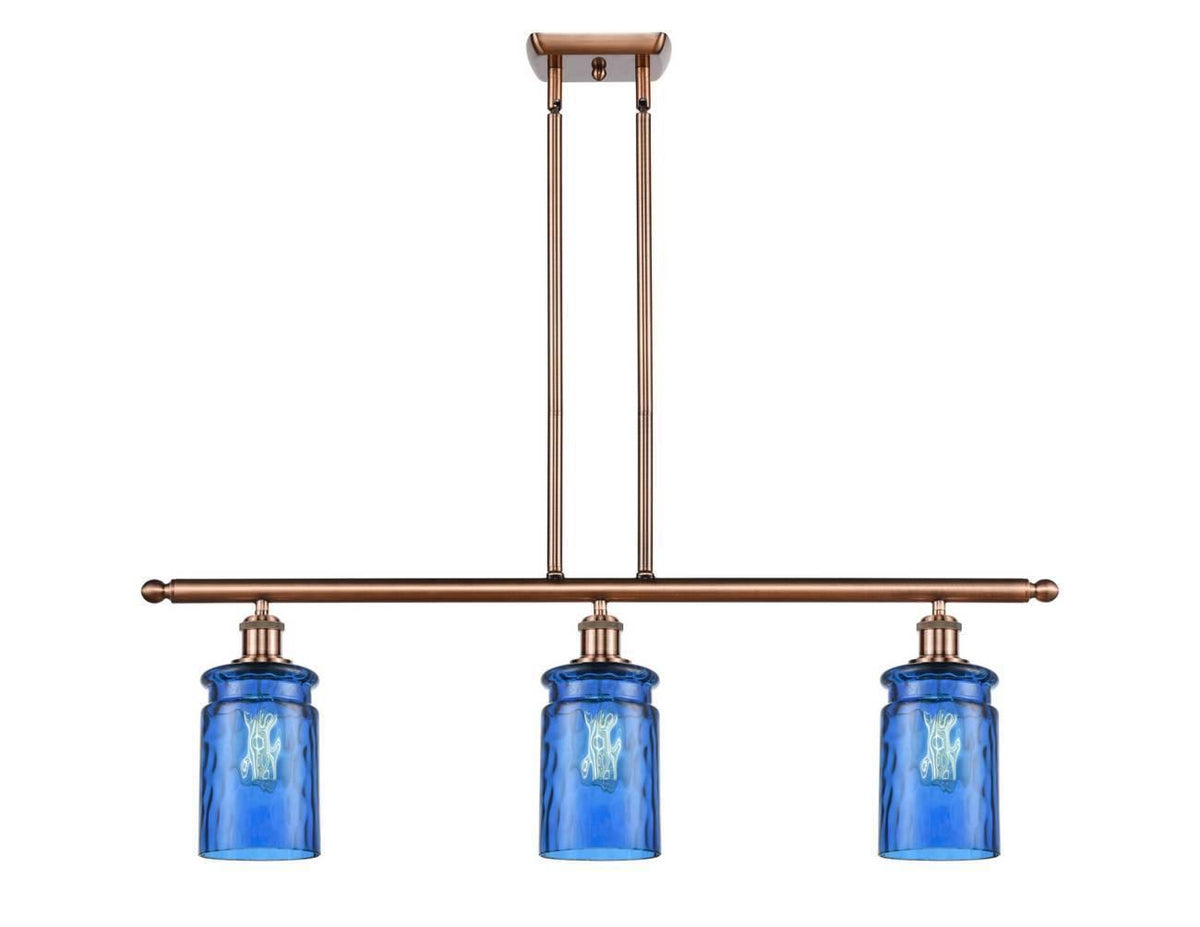 Antique Copper 3 Light Island Light K7000