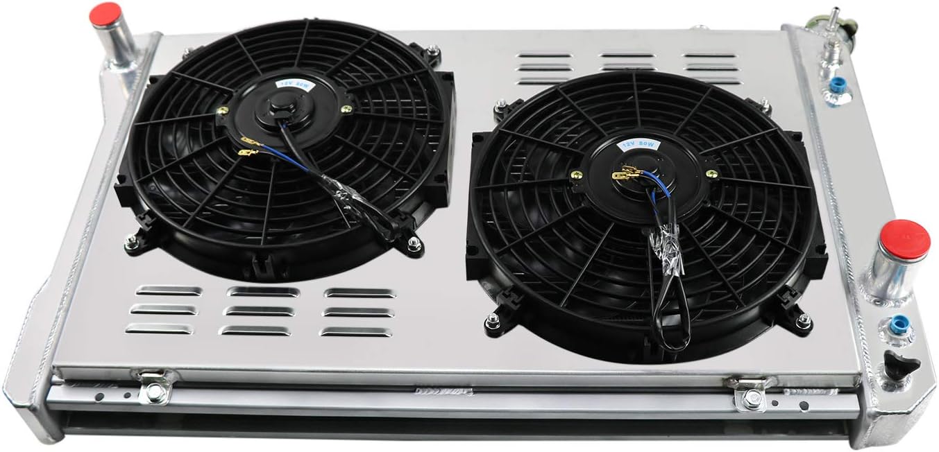 All Aluminum 4 Core Radiator with Shroud, Fan and Relay L385