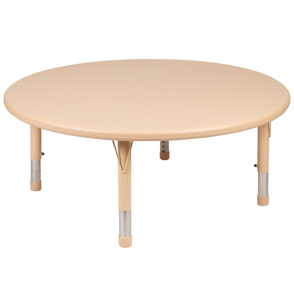 45 inch Round Plastic Height Adjustable Activity Table Q64077