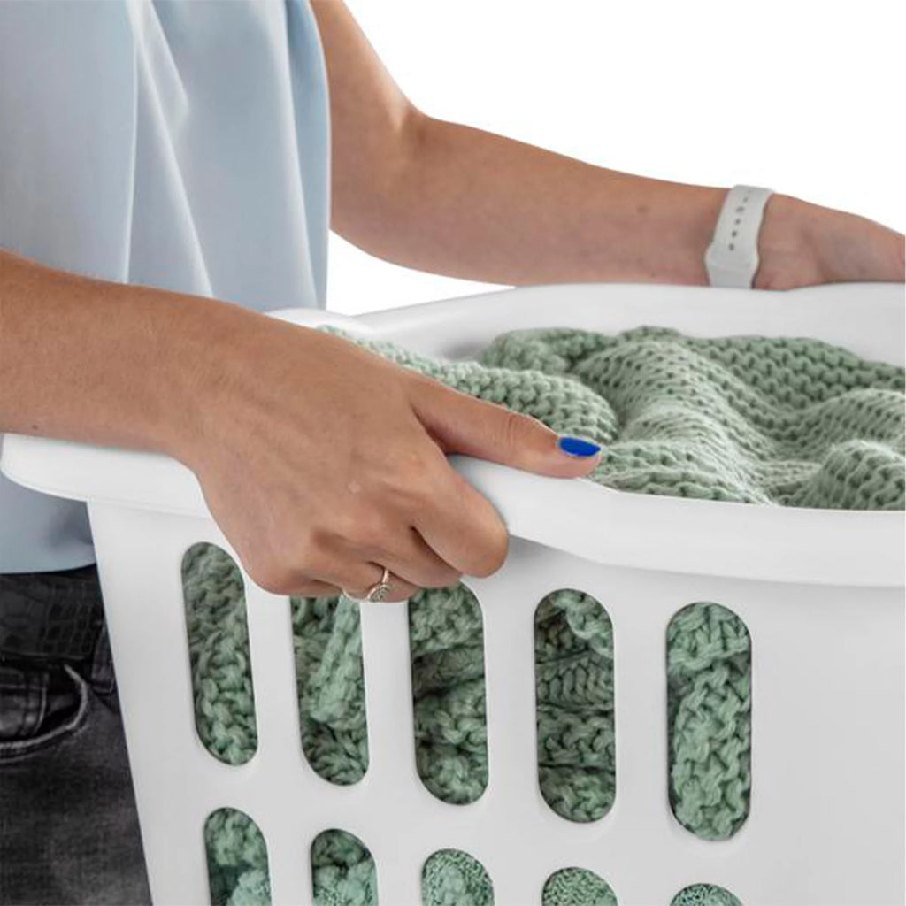 12 Pack Large Rectangular Plastic Laundry Basket Bins B50239
