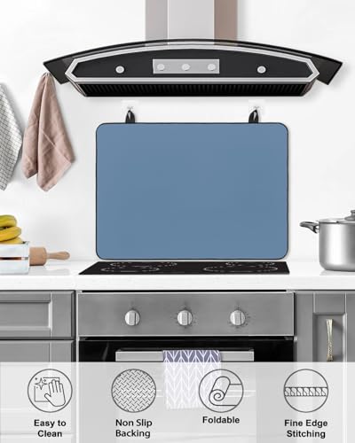 Pure Black Solid Color Stove Top Cover H608863