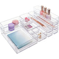 10-piece stackable transparent drawer organizer set O4141