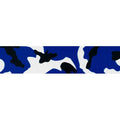 Royal Blue and White Camo Polyester Webbing, 50 Yards K19670