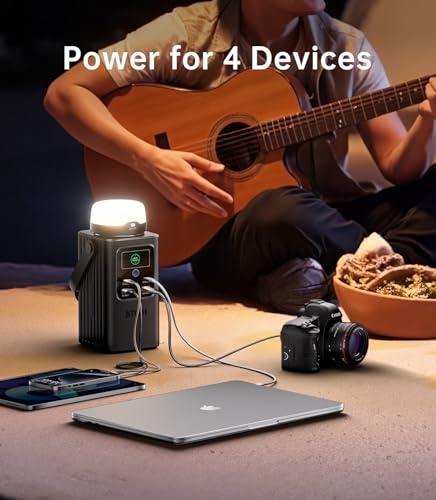 198.4Wh Portable Power Station with Detachable Light E396568