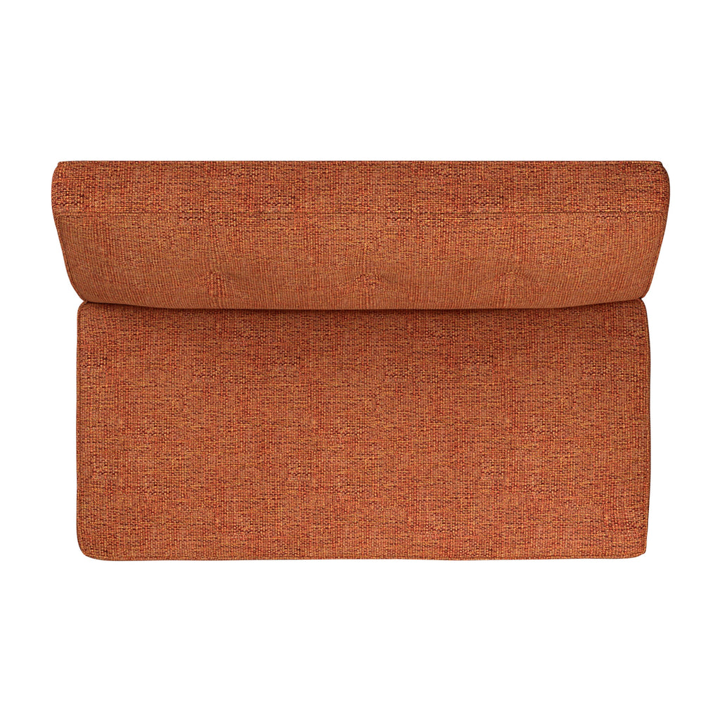 Orange Tweed Button Tufted Settee L122830