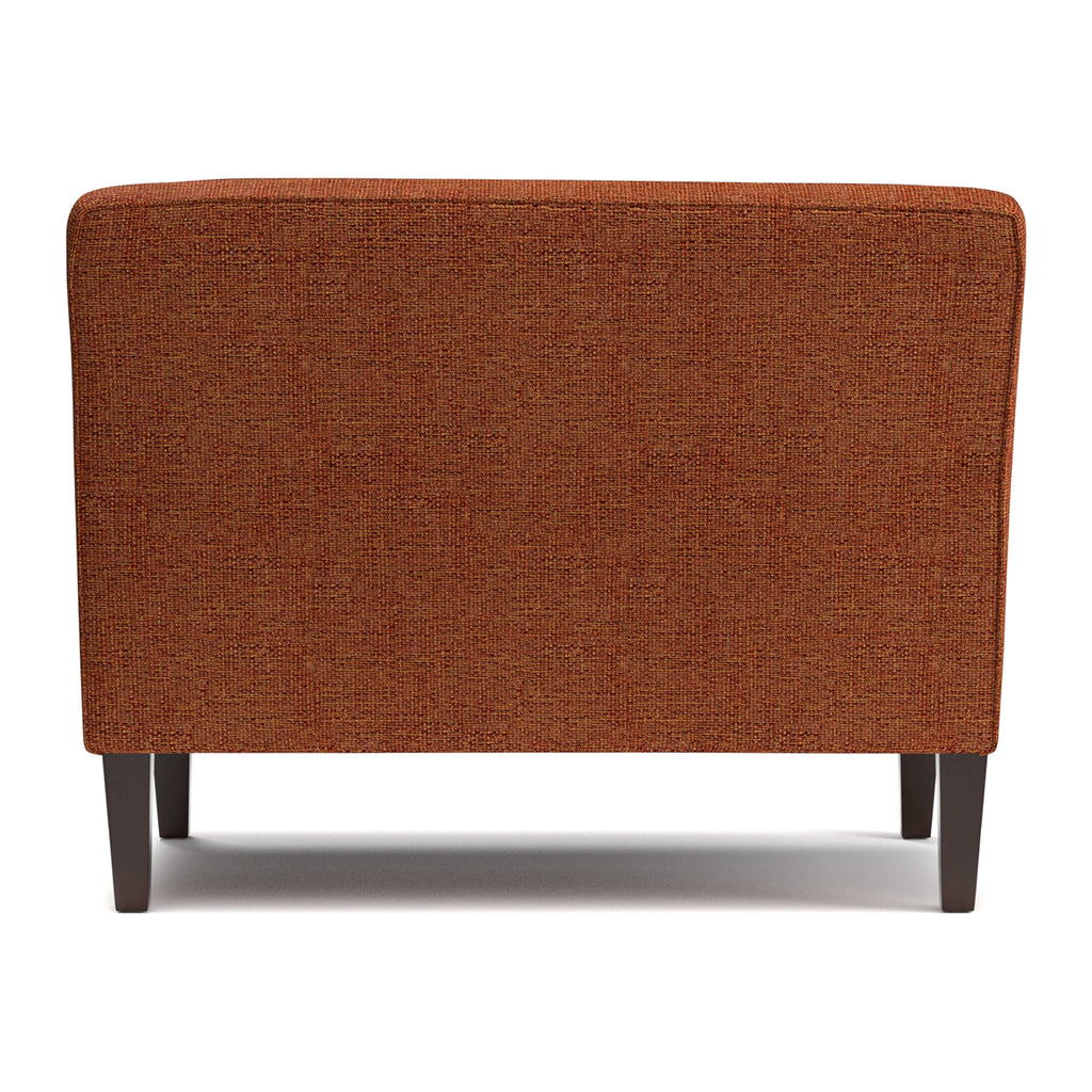 Orange Tweed Button Tufted Settee L122830