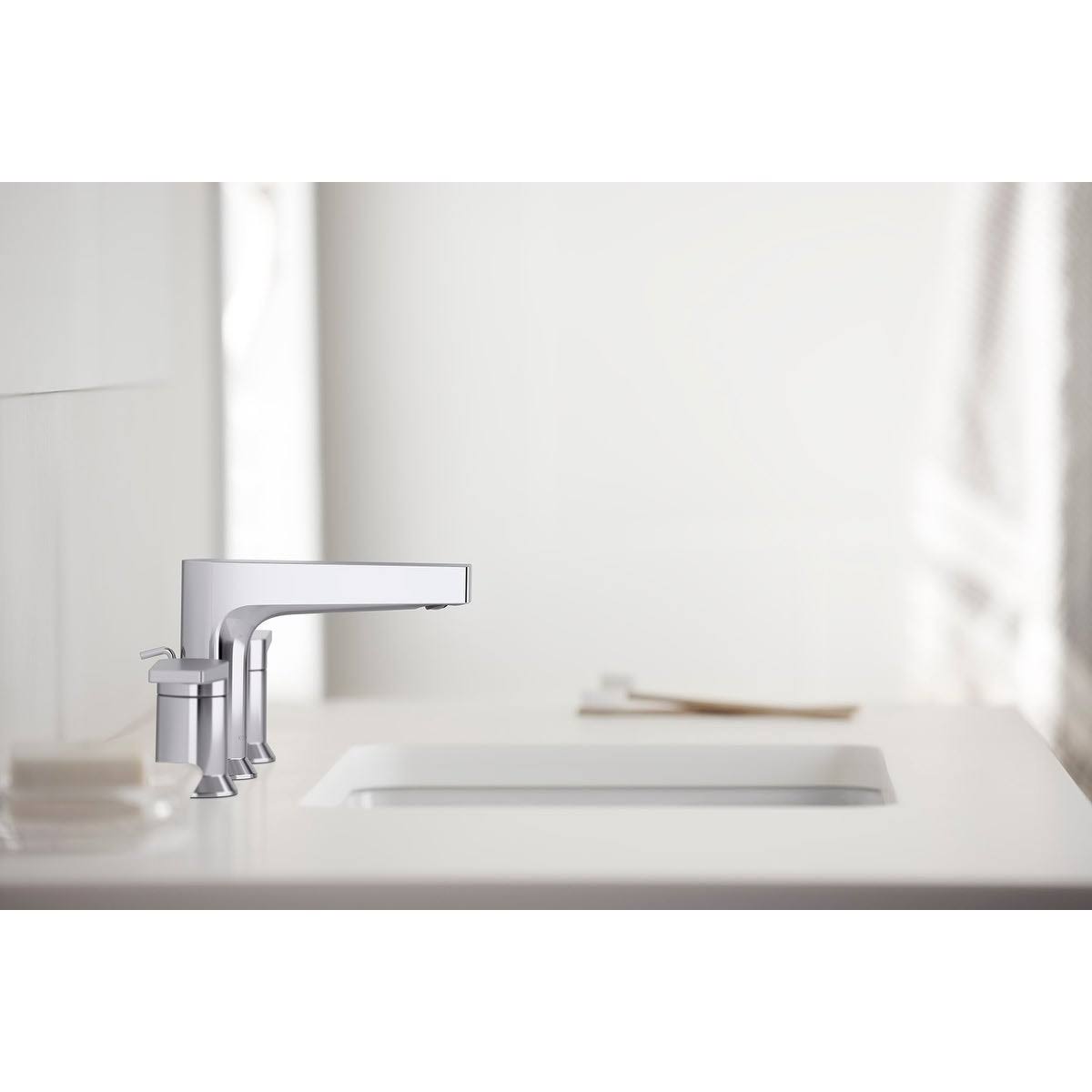 Polished Chrome Widespread Faucet J635