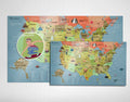 USA Bucket List Adventures Map Canvas X583453