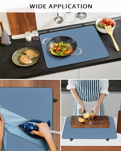 Pure Black Solid Color Stove Top Cover H608863