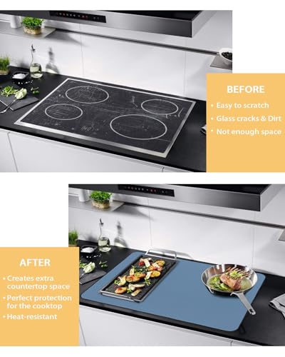 Pure Black Solid Color Stove Top Cover H608863