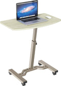 Height Adjustable Mobile Laptop Stand Desk Rolling Cart W4317