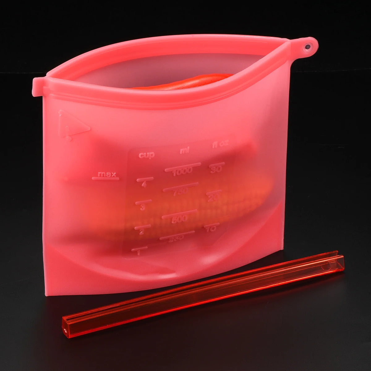 Multicolor Silicone Reusable Food Storage Bags 4Pcs K551890