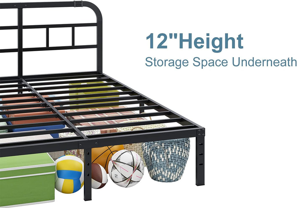 14" Heavy Duty Metal Bed Frame California King L7408