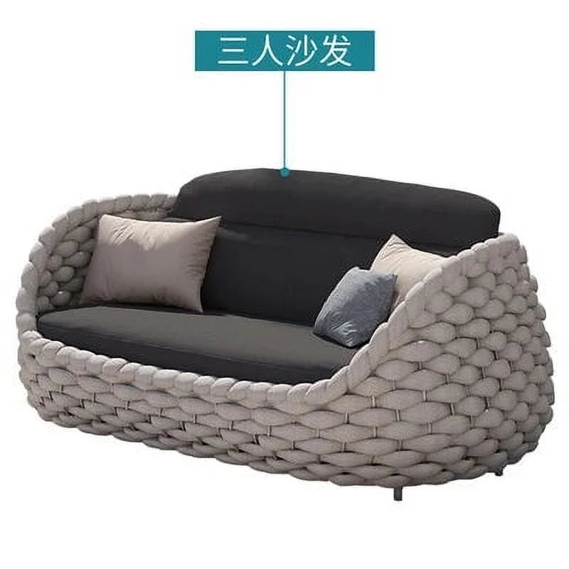 Rattan Woven Outdoor Sofa Coffee Table D497994