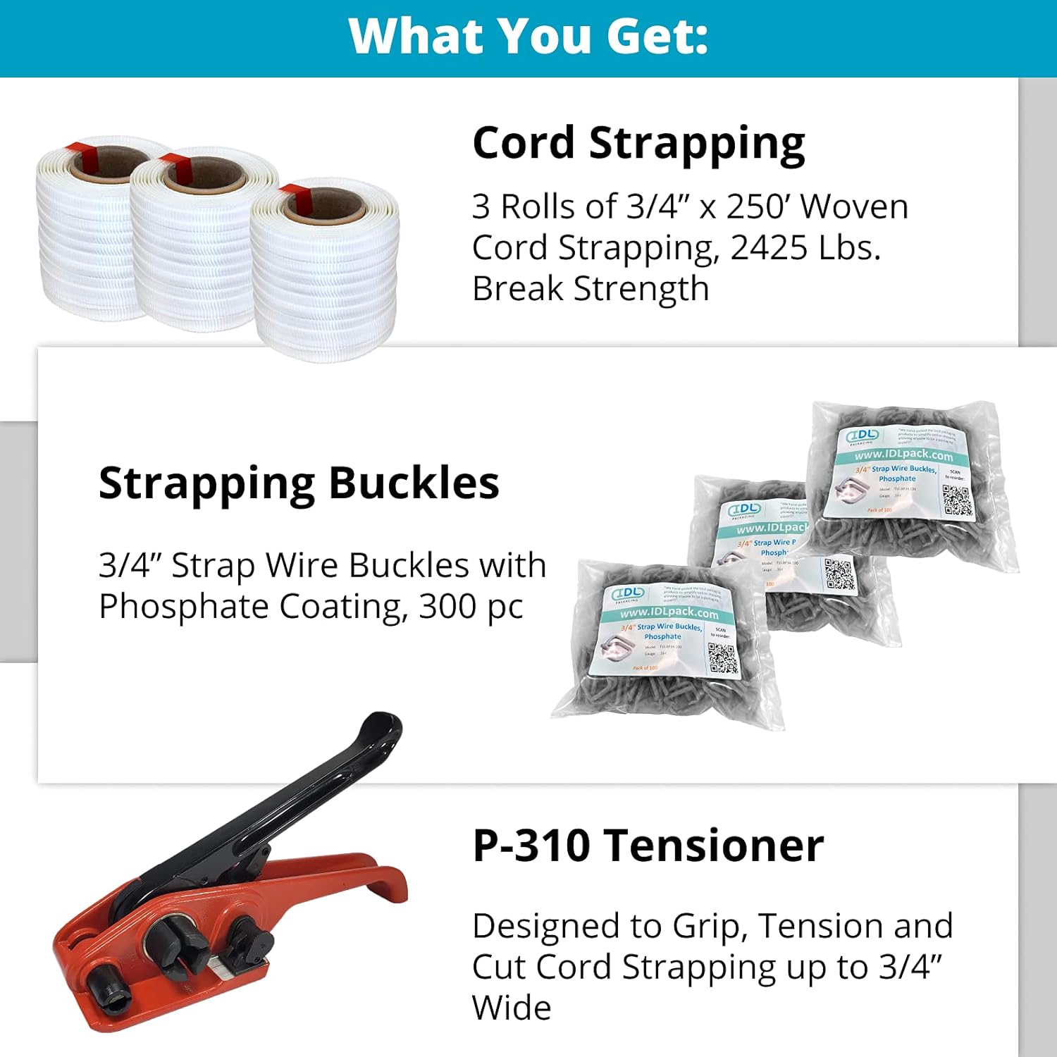 Portable Woven Cord Strapping Kit N66101