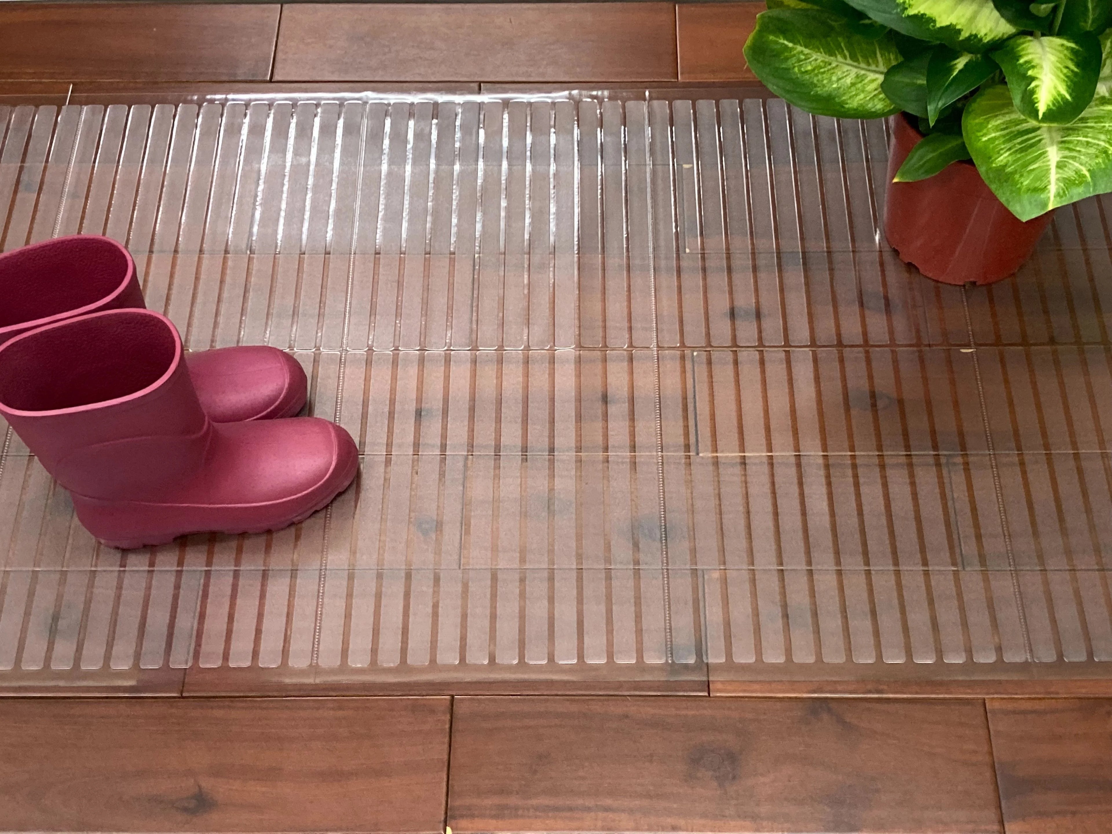 Clear Waterproof Non-Slip Runner Rug V751