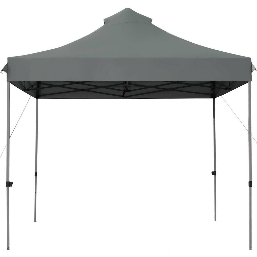 Gray Pop-Up Canopy with Carry Bag O350