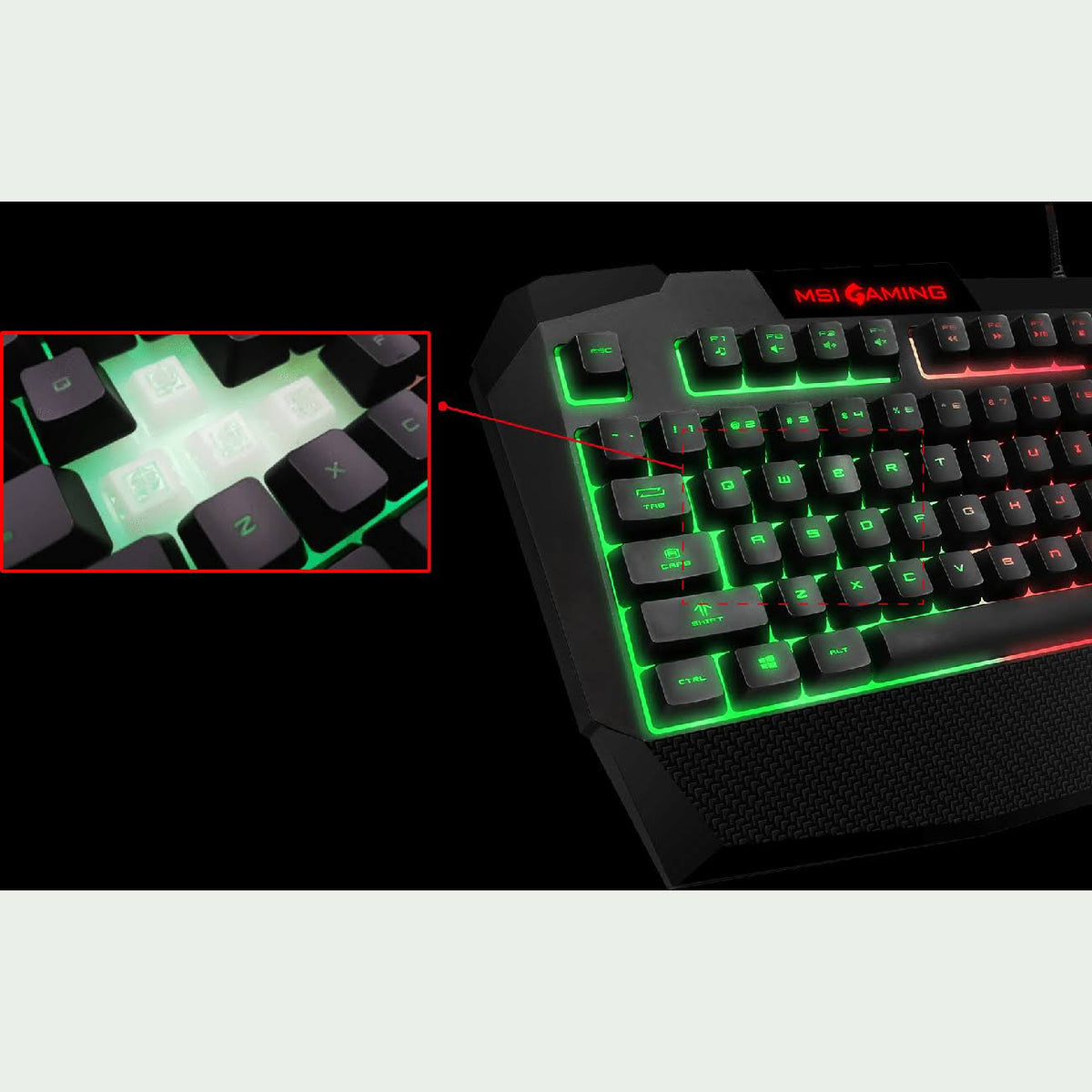 Mechanical Feel RGB Gaming Keyboard W558916
